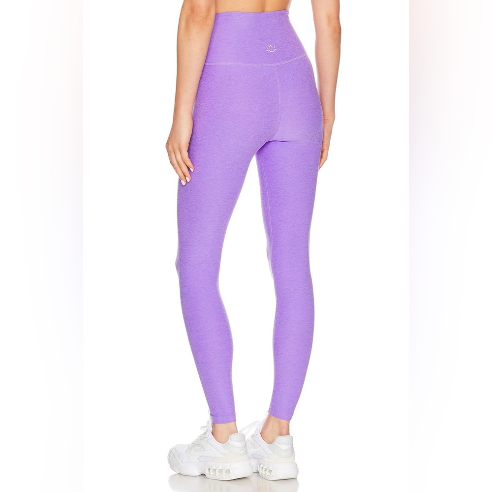 NWT Beyond Yoga Spacedye Caught in the Midi Leggings in Bright Amethyst Heather - Picture 4 of 10